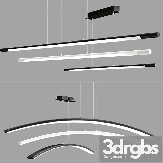 Led Pendant Light Collection 3dsmax Download - thumbnail 1