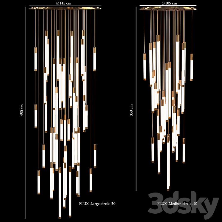 LED porcelain pendant lamp 3DS Max Model - thumbnail 1