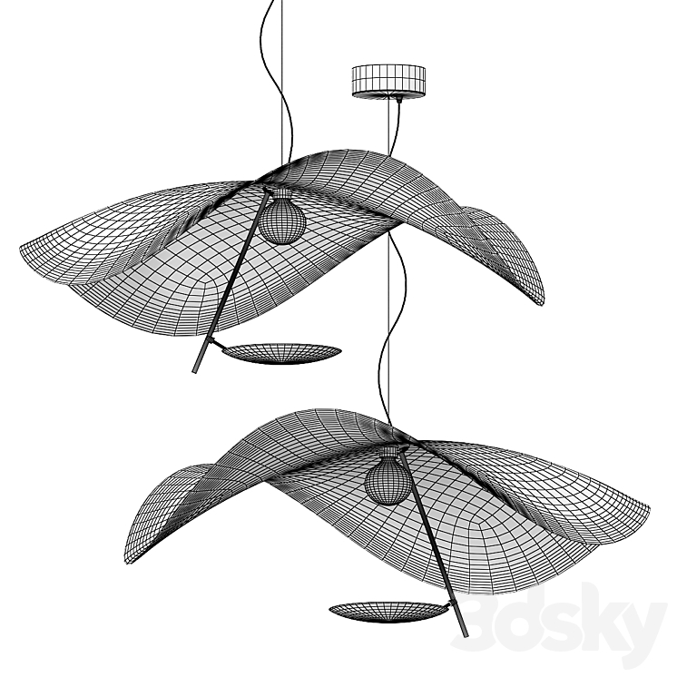 Lederam Manta S1 LED Suspension Lamp 3DS Max Model - thumbnail 2