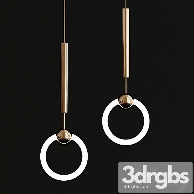 Lee broom ring suspension lamp 3dsmax Download - thumbnail 1