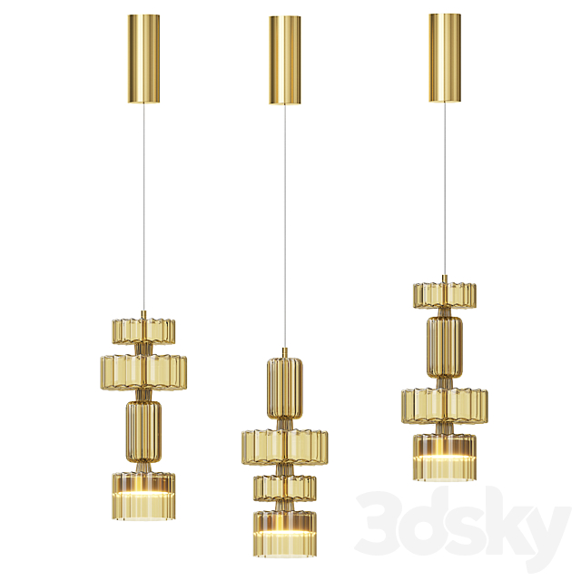 Level pendant lamp 3ds Max - thumbnail 2