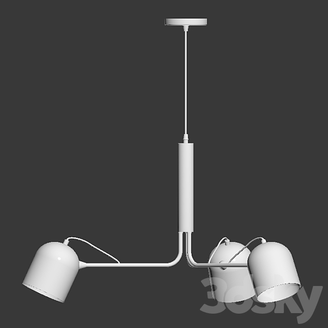 Liang Pendant lamp metal white 3DSMax File - thumbnail 3