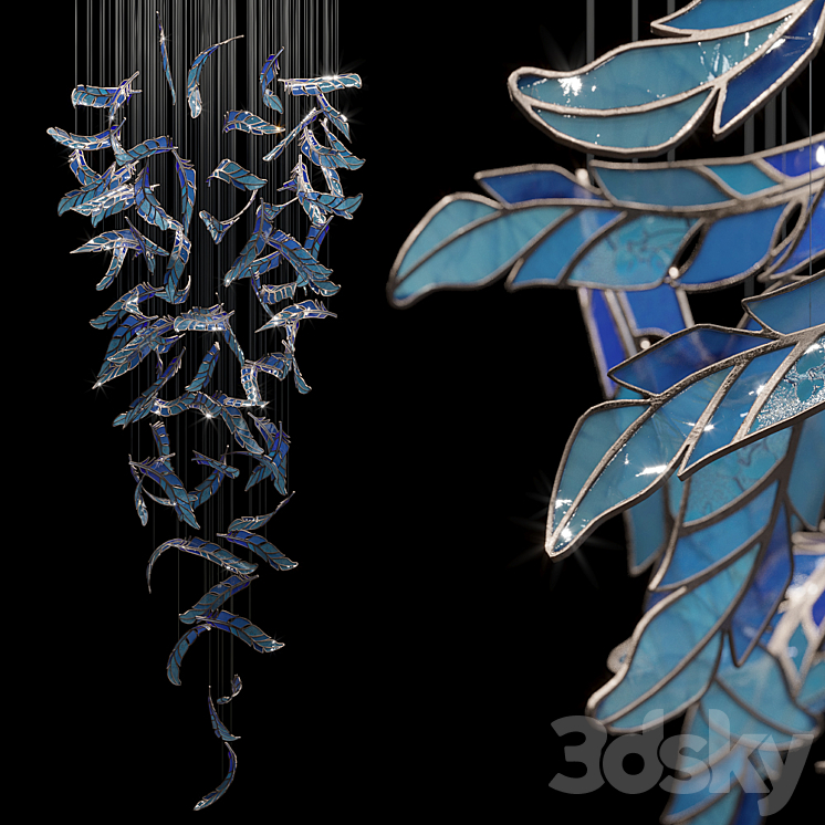 Light stained glass Vargov Design – Airy 3DS Max Model - thumbnail 1