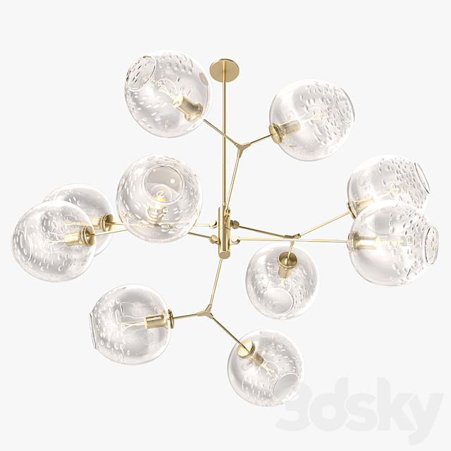 Lindsey Adelman 10 globe bubble 3DSMax File - thumbnail 3