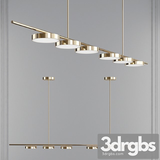 Linear Chandelier 5 3dsmax Download - thumbnail 1