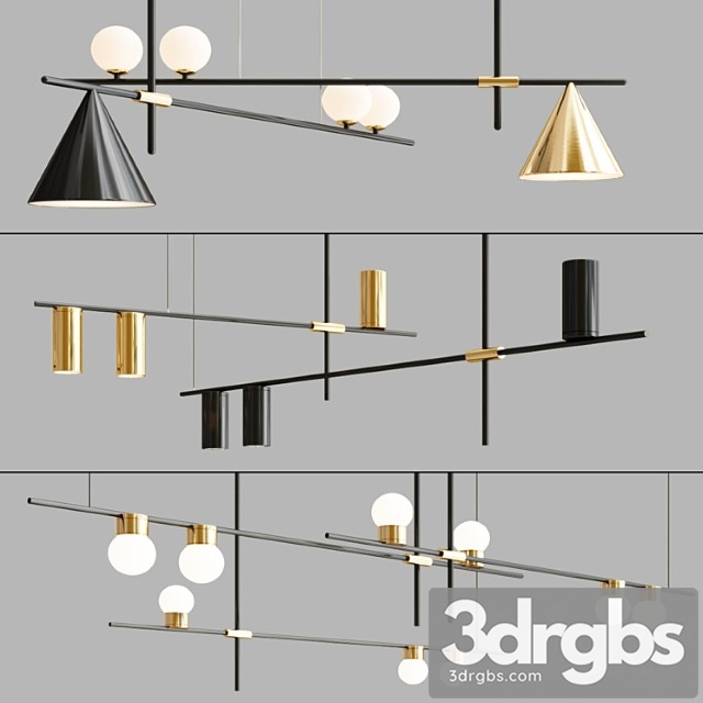 Linear pendant lamp collection - thumbnail 1