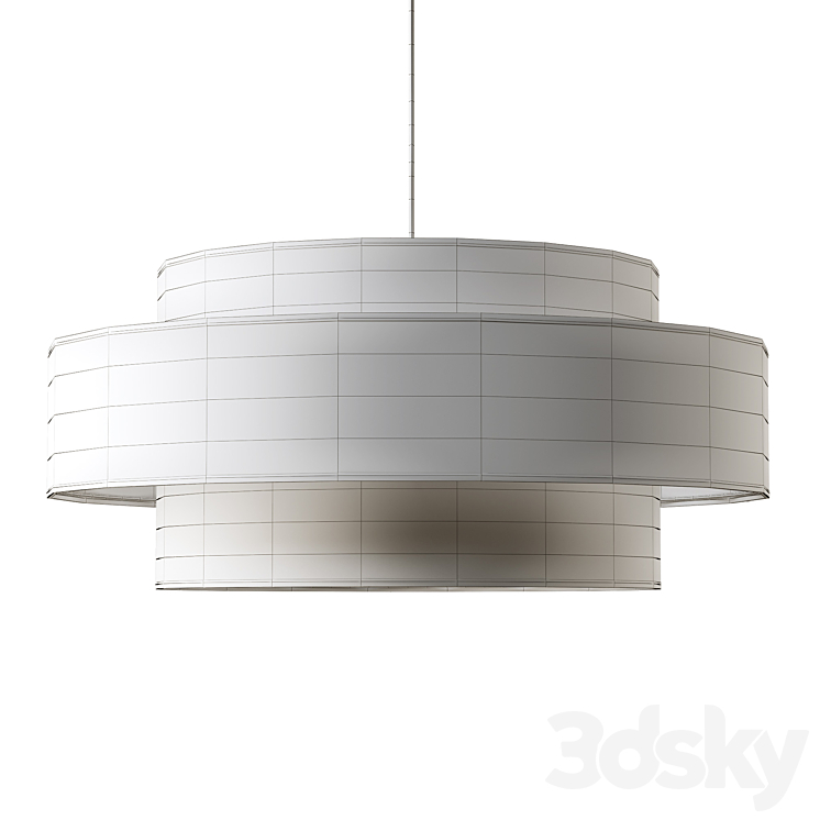 Linen lamp Souko 3DS Max Model - thumbnail 2