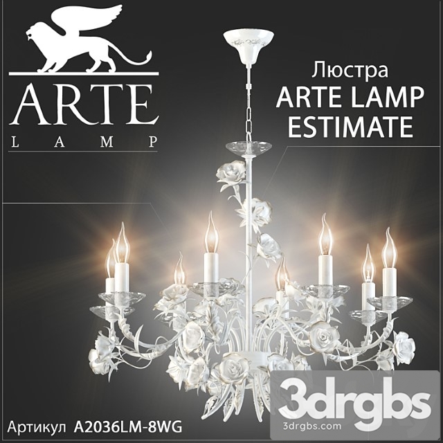 Liustra Arte Lamp Estimate A2036lm 8wg 3dsmax Download - thumbnail 1