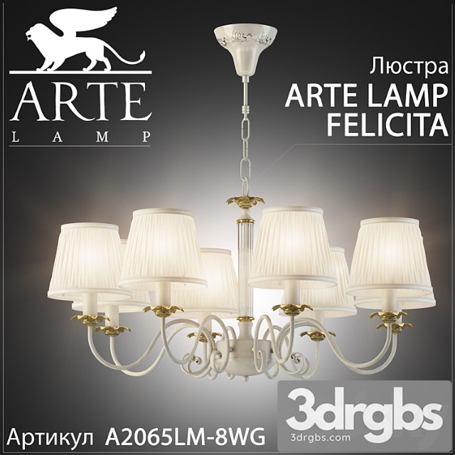 Liustra Arte Lamp Felicita A2065lm 8wg 3dsmax Download - thumbnail 1