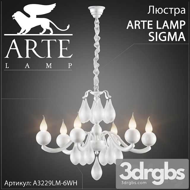 Liustra Arte Lamp Sigma A3229lm 6wh 3dsmax Download - thumbnail 1