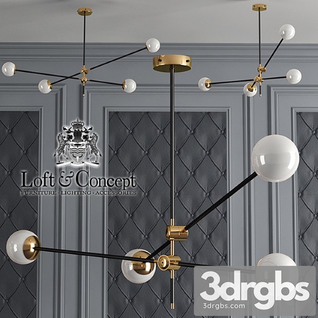 Liustra Bullarum Si 4 Chandelier 3dsmax Download - thumbnail 1