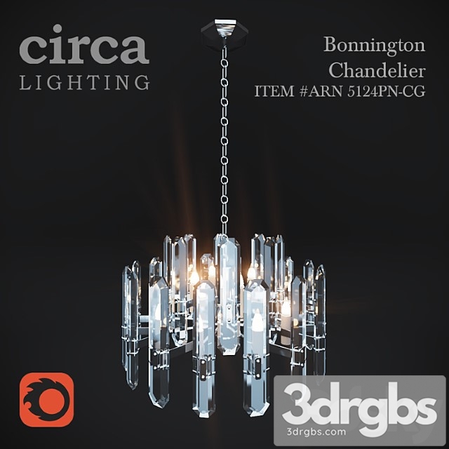 Liustra Circa Bonnington Chandelier 1 3dsmax Download - thumbnail 1