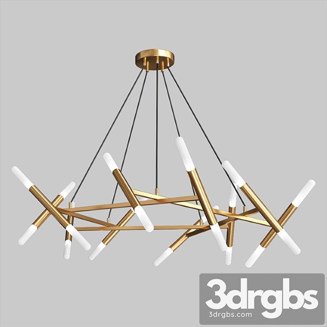 Livewin Modern Led Chandelier 3dsmax Download - thumbnail 1