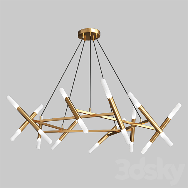 Livewin Modern Led Chandelier 3DSMax File - thumbnail 1