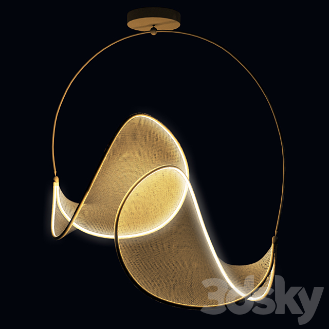 llll.02 double suspended lamp 3DS Max Model - thumbnail 2