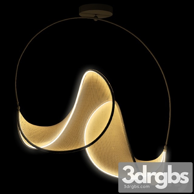 Llll.02 double suspended lamp 3dsmax Download - thumbnail 1