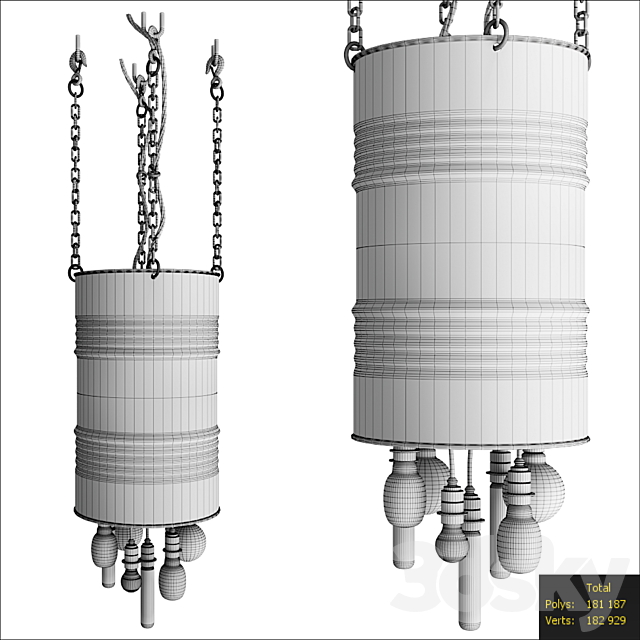 Loft barrel light 3DSMax File - thumbnail 2