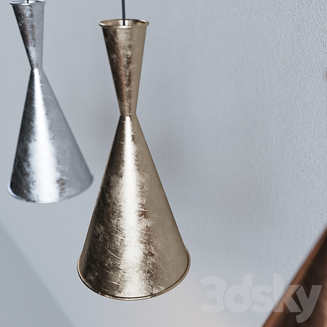 Loft concept – COPPER PENDANT LAMP BEAT LIGHT TALL 3DSMax File - thumbnail 2