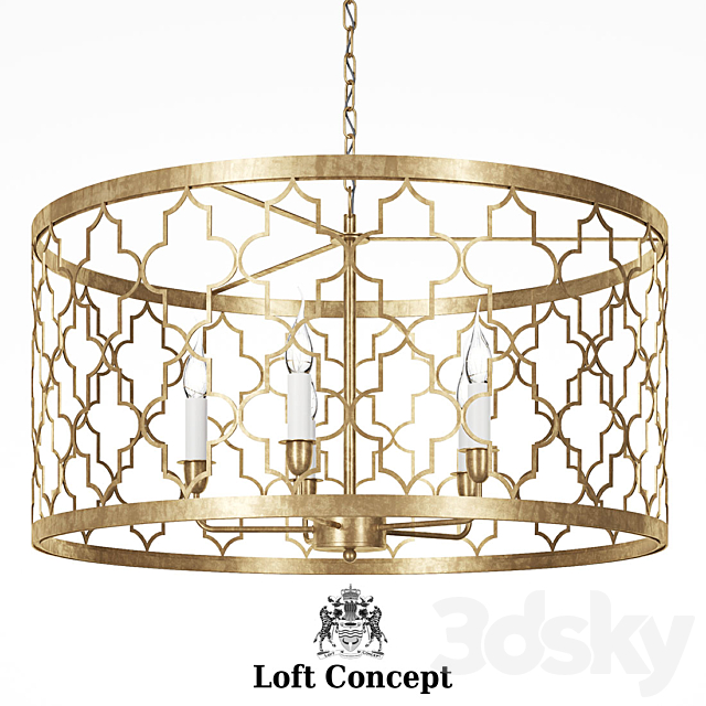 LOFT CONCEPT ROMEO FIVE LIGHT PENDANT LAMP 3DSMax File - thumbnail 1