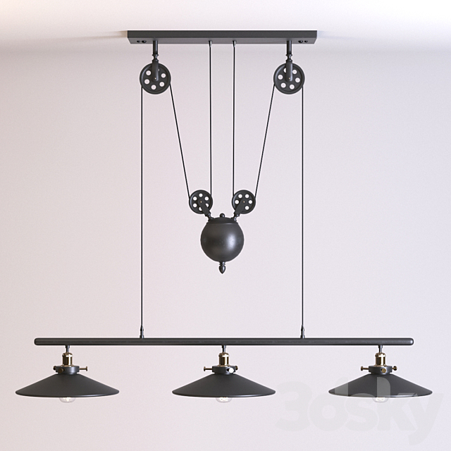 Loft Cone Pendant Balance Line 3 3DSMax File - thumbnail 1