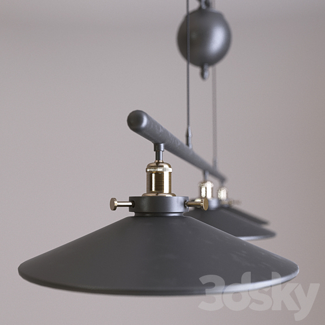 Loft Cone Pendant Balance Line 3 3DSMax File - thumbnail 2