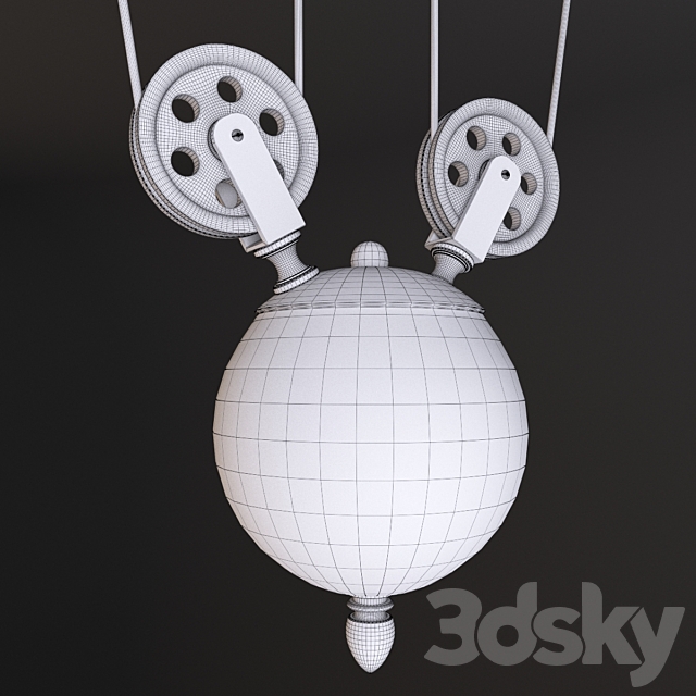 Loft Cone Pendant Balance Line 3 3DSMax File - thumbnail 3