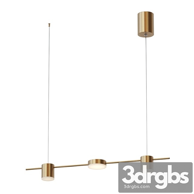 Loft industry modern – brass button line- led7 3dsmax Download - thumbnail 1