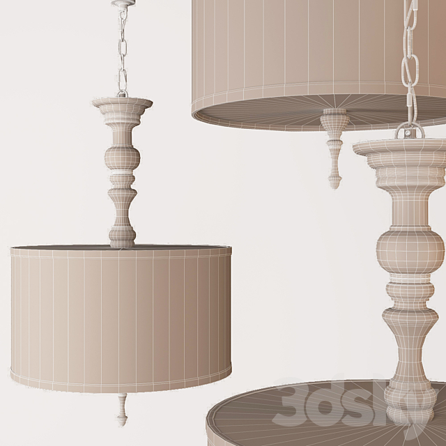 Loft lamp 1181 model 3DS Max Model - thumbnail 2