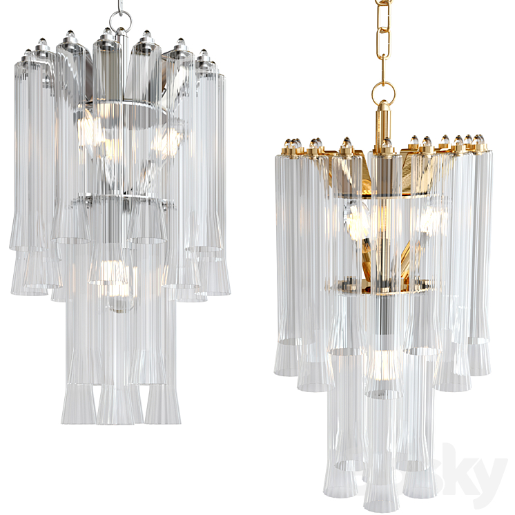 Lorelei Petite Waterfall Chandelier 3DS Max Model - thumbnail 1