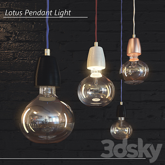 Lotus Pendant Light 3DSMax File - thumbnail 1