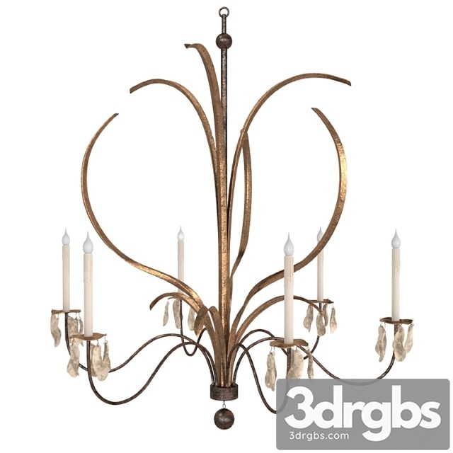 Low Country Marsh Grass Grande Chandelier 3dsmax Download - thumbnail 1