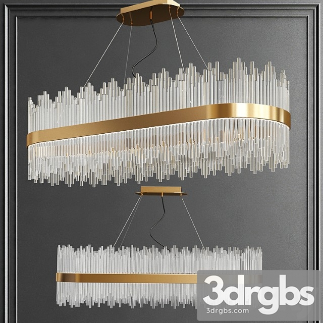 Luminaire Crystal Chandelier 3dsmax Download - thumbnail 1