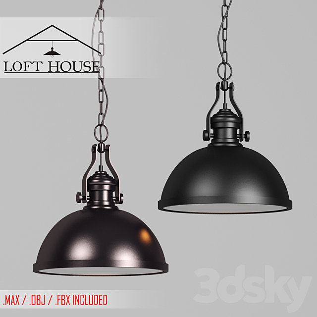 Luminaire suspension LOFT HOUSE P-194. P-195. P-196. P-197 3DSMax File - thumbnail 2