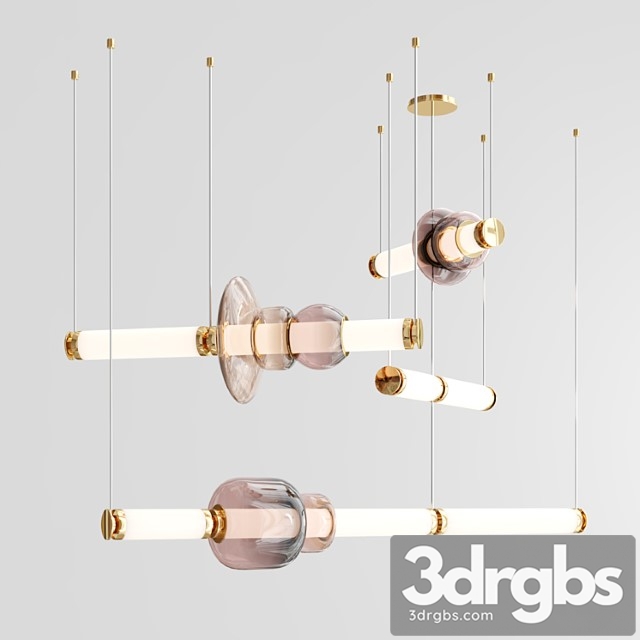 Luna Chandelier 3 Tier 2 3dsmax Download - thumbnail 1