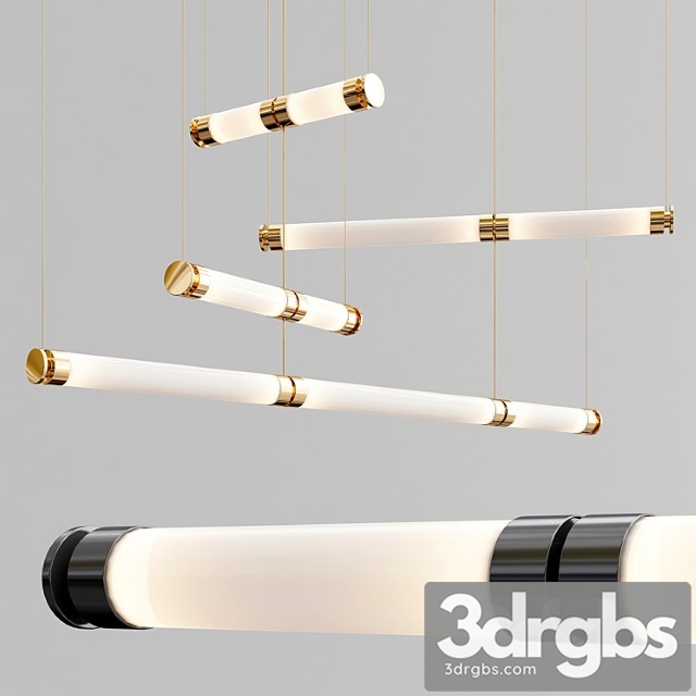 Luna Lighting System Chandelier 3dsmax Download - thumbnail 1