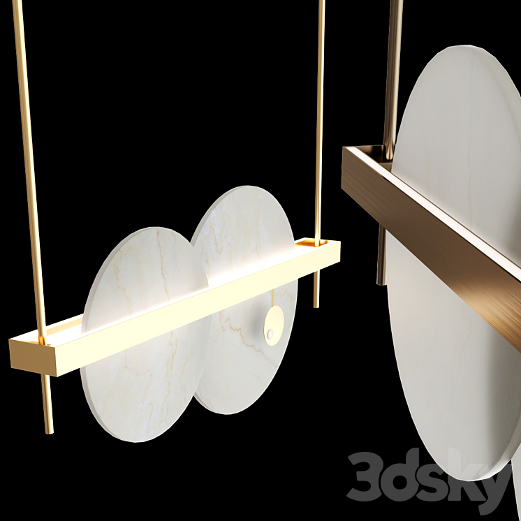 LUNA NUOVA Pendant lamp By Patrizia Volpato 3DS Max Model - thumbnail 2