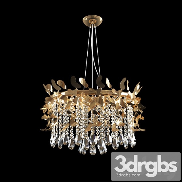 Lustra Pendant Crystal Lukh Romeo Sp6 Gold 3dsmax Download - thumbnail 1