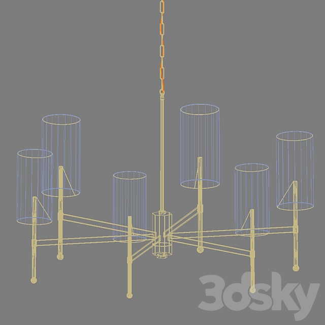 LuxDeco Stem Chandelier 3DSMax File - thumbnail 5