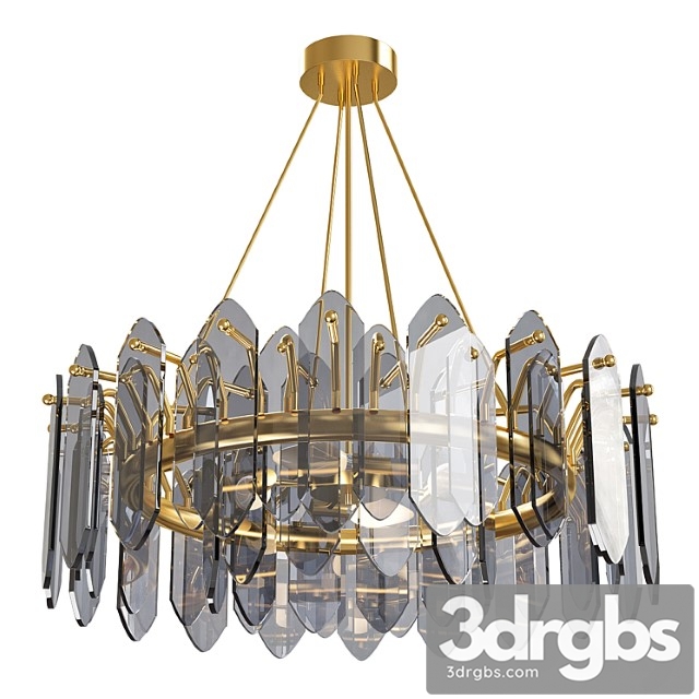 Luxury & modern blurry crystal designer chandelier. code 3dsmax Download - thumbnail 1