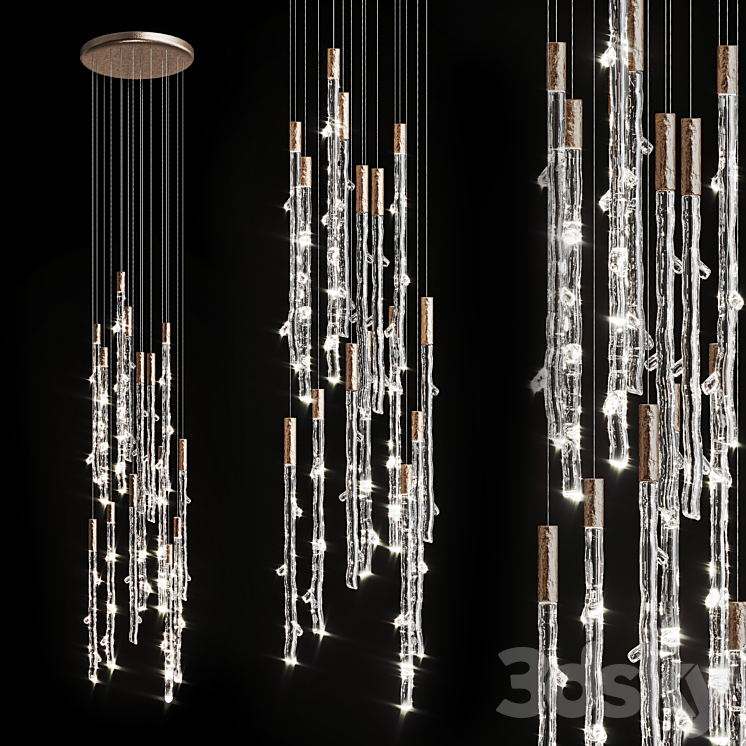 Luxury pendant lamp RITM Vetvi store 3DS Max Model - thumbnail 1