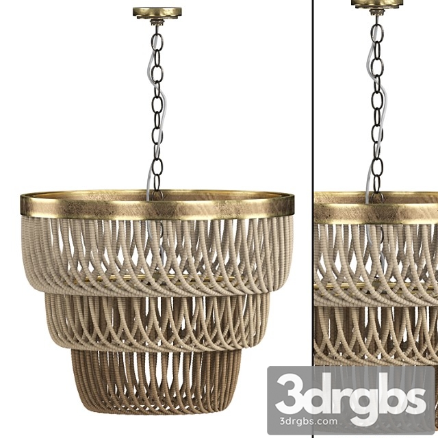 Macrame Chandelier 09 3dsmax Download - thumbnail 1