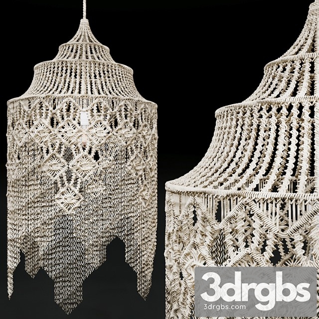 Macrame chandelier 2 3dsmax Download - thumbnail 1