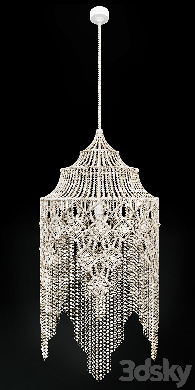 Macrame Chandelier 2 3DSMax File - thumbnail 2