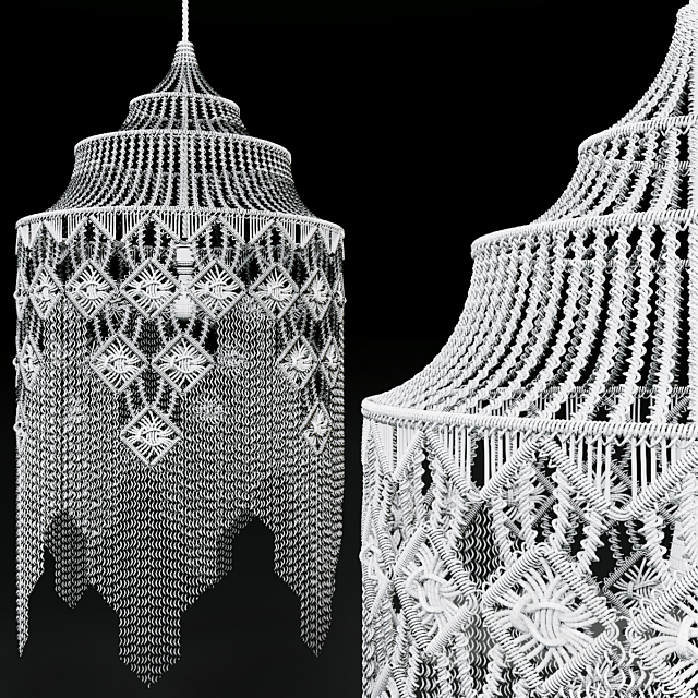 Macrame Chandelier 2 3DSMax File - thumbnail 3