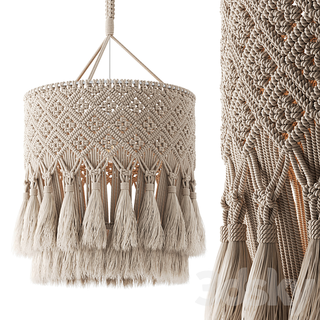 MACRAME Pendant Light 01 3ds Max - thumbnail 1