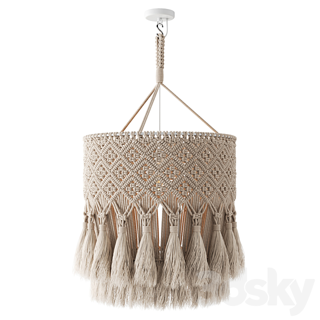 MACRAME Pendant Light 01 3ds Max - thumbnail 2