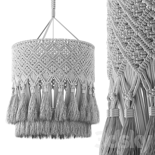 MACRAME Pendant Light 01 3ds Max - thumbnail 3