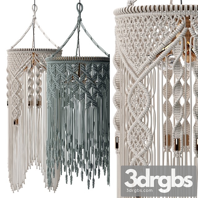 Macrame pendant lights 3 - thumbnail 1