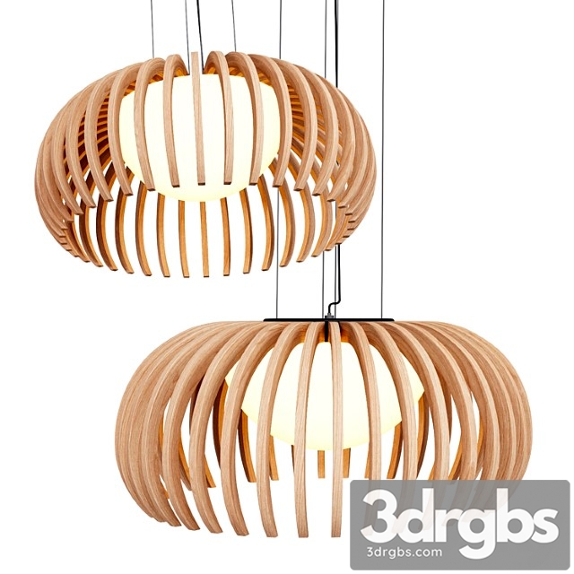 Makris bollicina wood lamps 3dsmax Download - thumbnail 1