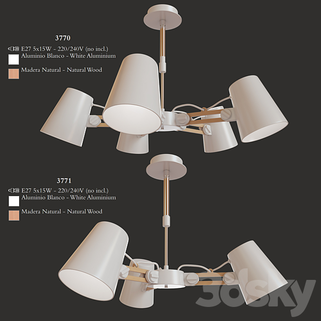 Mantra Looker Pendant Lamp 3DSMax File - thumbnail 1